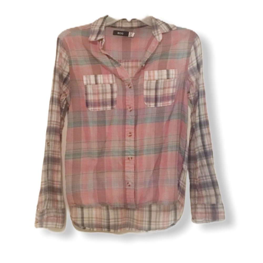 BDG two tone plaid top